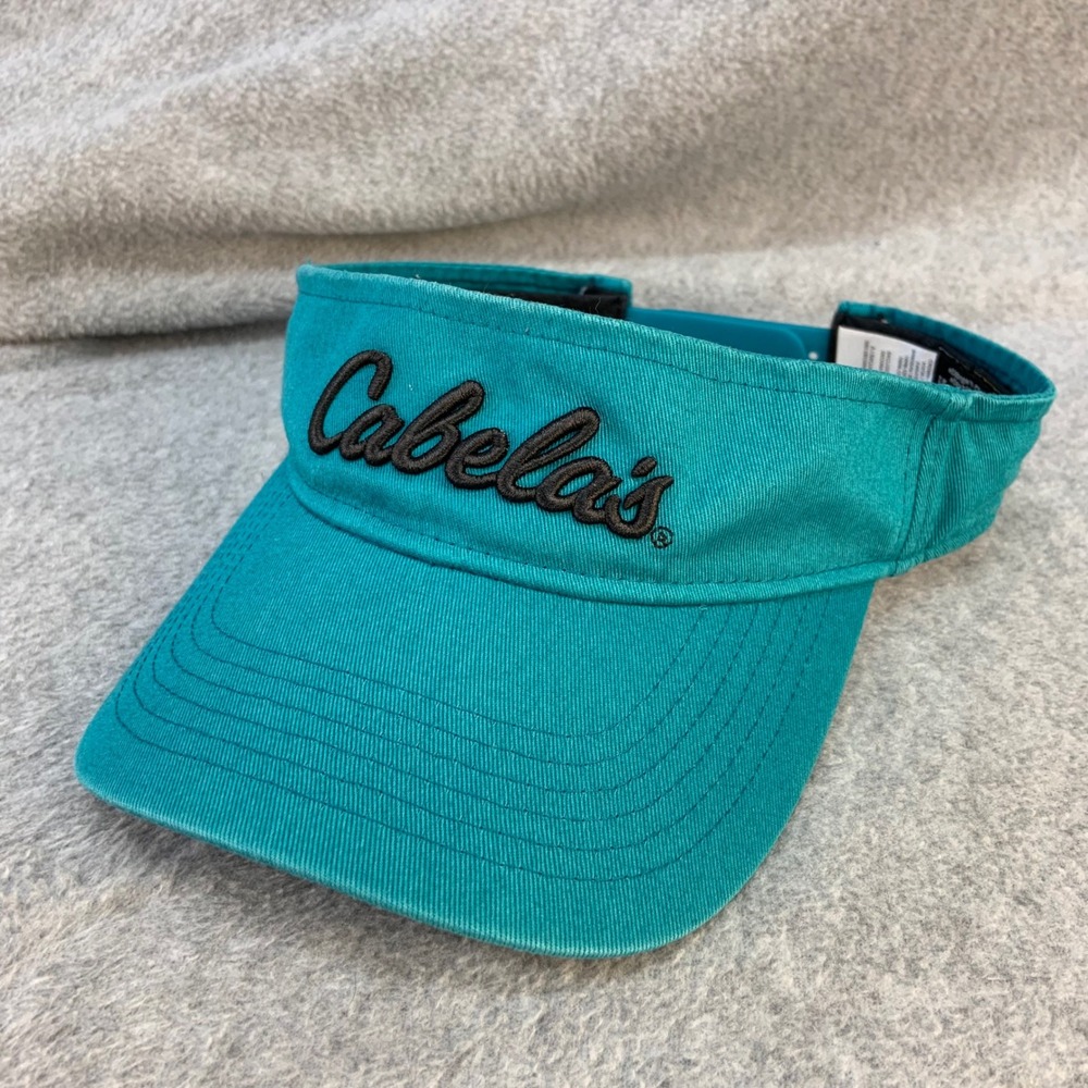 Cabela's Script Logo Unisex Teal Cabela's Visor Snapback Adjustable OS